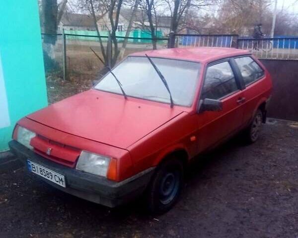 Красный ВАЗ 2108, объемом двигателя 1.3 л и пробегом 168 тыс. км за 1400 $, фото 1 на Automoto.ua