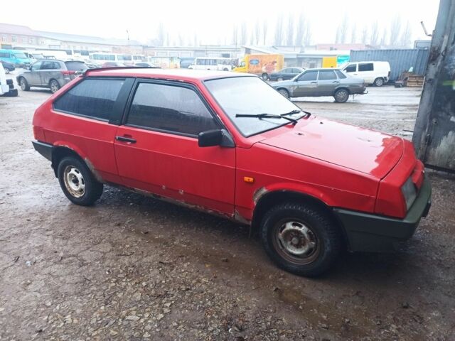 Красный ВАЗ 2108, объемом двигателя 1.3 л и пробегом 94 тыс. км за 600 $, фото 1 на Automoto.ua
