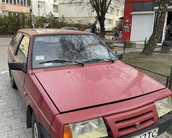 Красный ВАЗ 2108, объемом двигателя 1.3 л и пробегом 167 тыс. км за 350 $, фото 1 на Automoto.ua