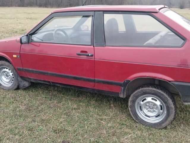 Красный ВАЗ 2108, объемом двигателя 1.3 л и пробегом 73 тыс. км за 852 $, фото 1 на Automoto.ua