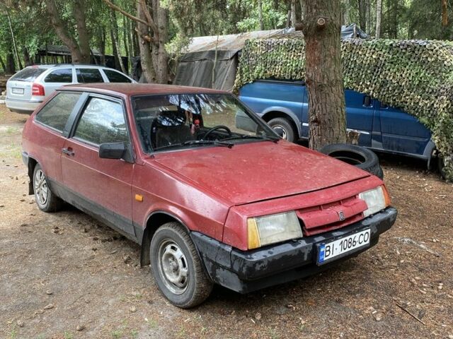 Красный ВАЗ 2108, объемом двигателя 1.3 л и пробегом 160 тыс. км за 828 $, фото 1 на Automoto.ua