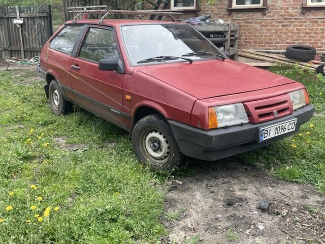 Красный ВАЗ 2108, объемом двигателя 1.3 л и пробегом 99 тыс. км за 1000 $, фото 1 на Automoto.ua