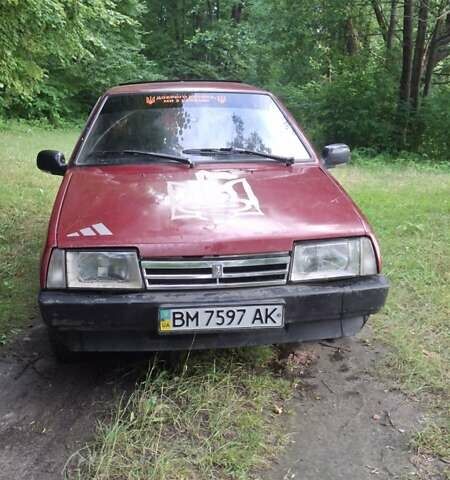 Красный ВАЗ 2108, объемом двигателя 1.3 л и пробегом 100 тыс. км за 700 $, фото 1 на Automoto.ua