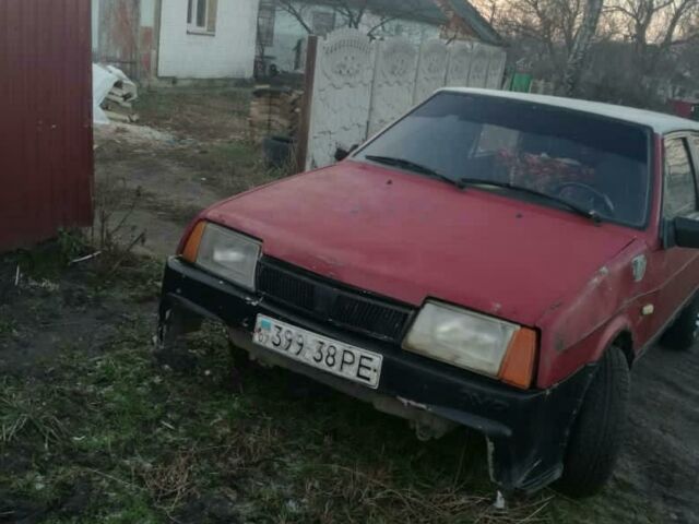 Красный ВАЗ 2108, объемом двигателя 1.3 л и пробегом 80 тыс. км за 650 $, фото 1 на Automoto.ua