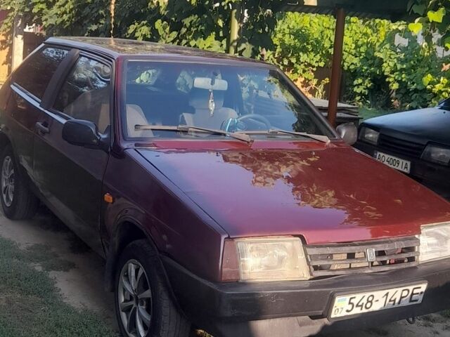 Красный ВАЗ 2108, объемом двигателя 1.3 л и пробегом 62 тыс. км за 950 $, фото 1 на Automoto.ua