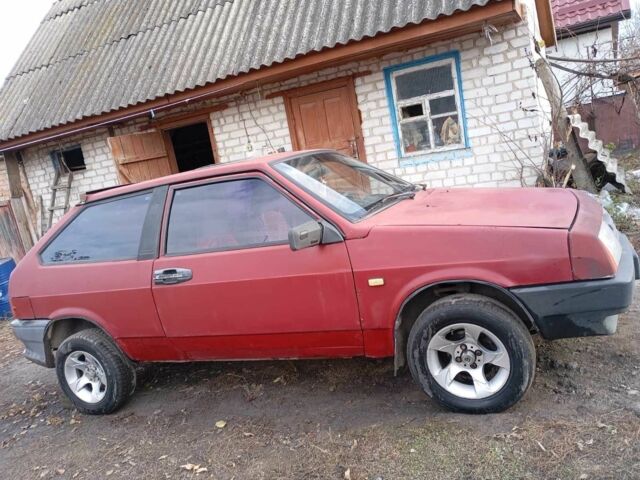 Красный ВАЗ 2108, объемом двигателя 1.3 л и пробегом 10 тыс. км за 486 $, фото 1 на Automoto.ua