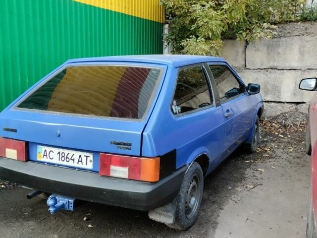Синий ВАЗ 2108, объемом двигателя 1 л и пробегом 650 тыс. км за 500 $, фото 1 на Automoto.ua