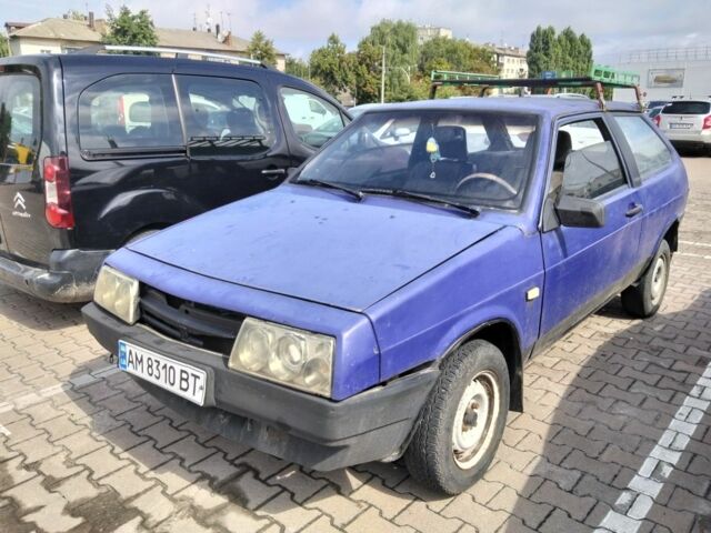Синий ВАЗ 2108, объемом двигателя 1.5 л и пробегом 195 тыс. км за 850 $, фото 1 на Automoto.ua