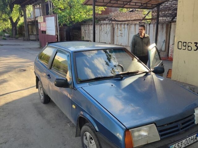 Синий ВАЗ 2108, объемом двигателя 1.3 л и пробегом 500 тыс. км за 800 $, фото 1 на Automoto.ua
