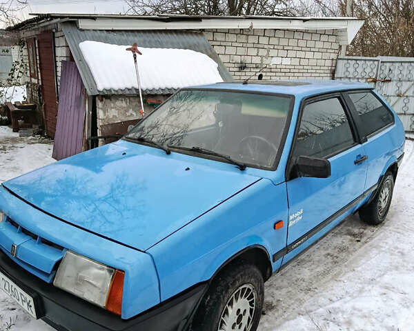 Синий ВАЗ 2108, объемом двигателя 1.3 л и пробегом 89 тыс. км за 1200 $, фото 1 на Automoto.ua