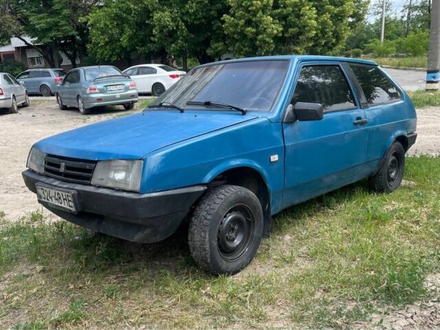 Синий ВАЗ 2108, объемом двигателя 1.5 л и пробегом 100 тыс. км за 190 $, фото 1 на Automoto.ua