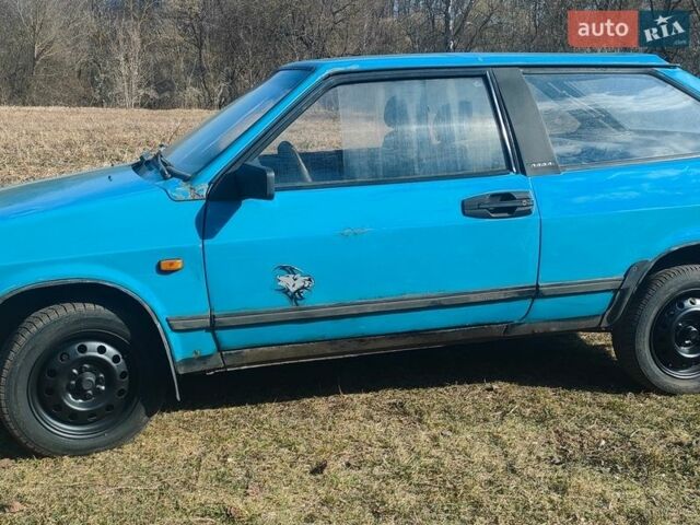 Синий ВАЗ 2108, объемом двигателя 1.5 л и пробегом 222 тыс. км за 600 $, фото 1 на Automoto.ua