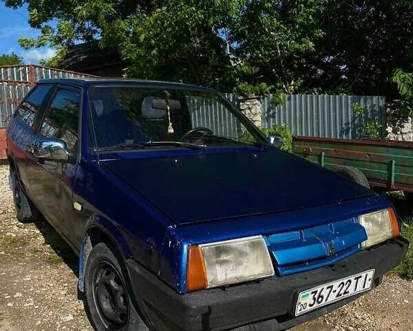 Синий ВАЗ 2108, объемом двигателя 1.3 л и пробегом 200 тыс. км за 950 $, фото 1 на Automoto.ua