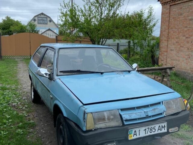 Синий ВАЗ 2108, объемом двигателя 1 л и пробегом 200 тыс. км за 350 $, фото 1 на Automoto.ua