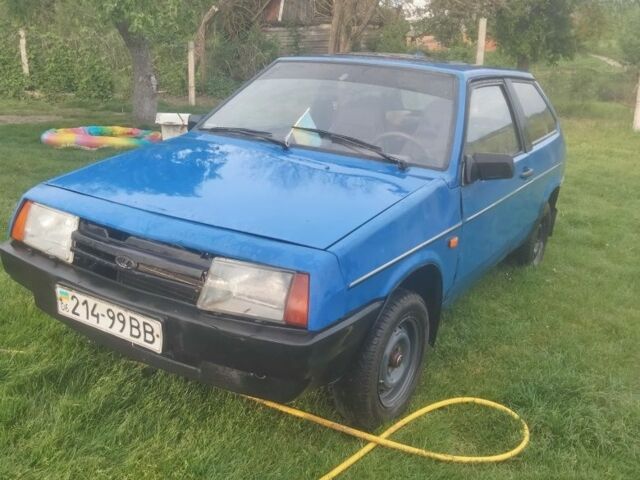 Синий ВАЗ 2108, объемом двигателя 1 л и пробегом 89 тыс. км за 342 $, фото 1 на Automoto.ua