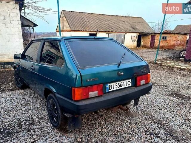 Зеленый ВАЗ 2108, объемом двигателя 1.5 л и пробегом 147 тыс. км за 1000 $, фото 1 на Automoto.ua