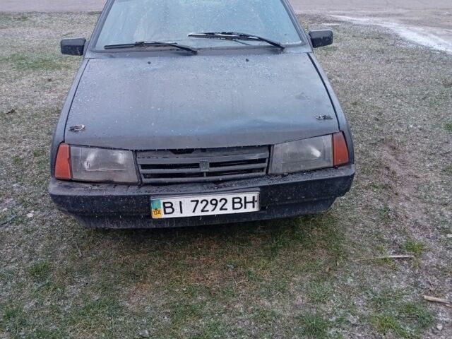 Черный ВАЗ 2109, объемом двигателя 1 л и пробегом 222 тыс. км за 350 $, фото 1 на Automoto.ua