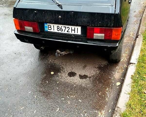 Черный ВАЗ 2109, объемом двигателя 1.5 л и пробегом 123 тыс. км за 600 $, фото 1 на Automoto.ua