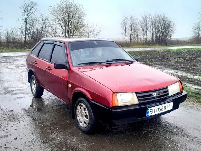 Красный ВАЗ 2109, объемом двигателя 1.3 л и пробегом 200 тыс. км за 750 $, фото 1 на Automoto.ua