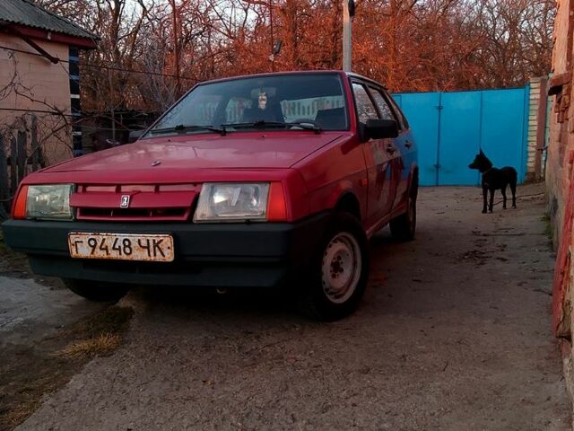 Красный ВАЗ 2109, объемом двигателя 1.3 л и пробегом 0 тыс. км за 600 $, фото 1 на Automoto.ua