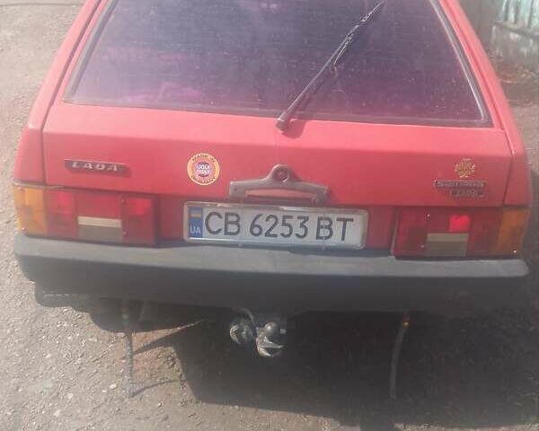 Красный ВАЗ 2109, объемом двигателя 1.3 л и пробегом 89 тыс. км за 700 $, фото 1 на Automoto.ua