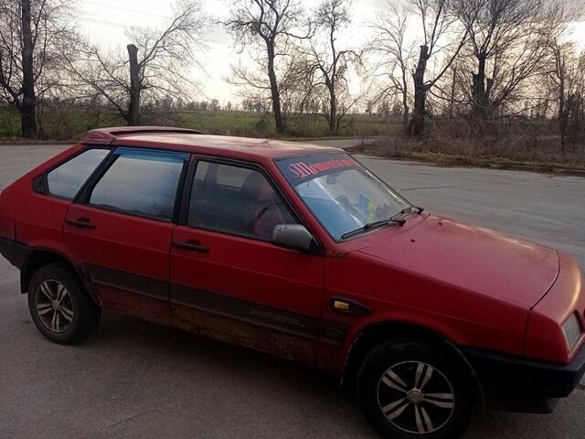 Красный ВАЗ 2109, объемом двигателя 1.3 л и пробегом 83 тыс. км за 600 $, фото 1 на Automoto.ua