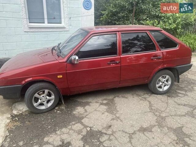 Красный ВАЗ 2109, объемом двигателя 1.3 л и пробегом 110 тыс. км за 2100 $, фото 1 на Automoto.ua