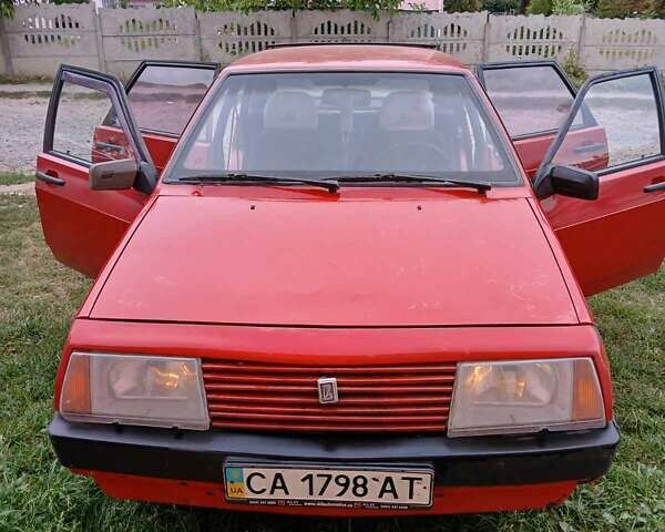 Красный ВАЗ 2109, объемом двигателя 1.3 л и пробегом 96 тыс. км за 1300 $, фото 1 на Automoto.ua