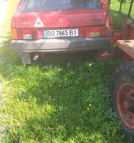 Красный ВАЗ 2109, объемом двигателя 1.3 л и пробегом 80 тыс. км за 500 $, фото 1 на Automoto.ua