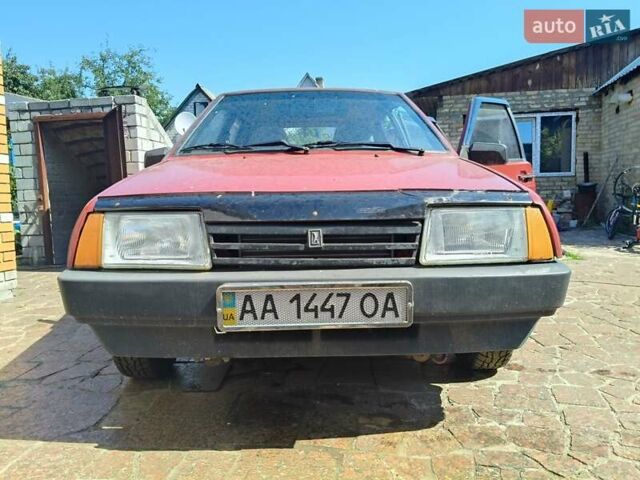 Красный ВАЗ 2109, объемом двигателя 1.3 л и пробегом 200 тыс. км за 1200 $, фото 1 на Automoto.ua