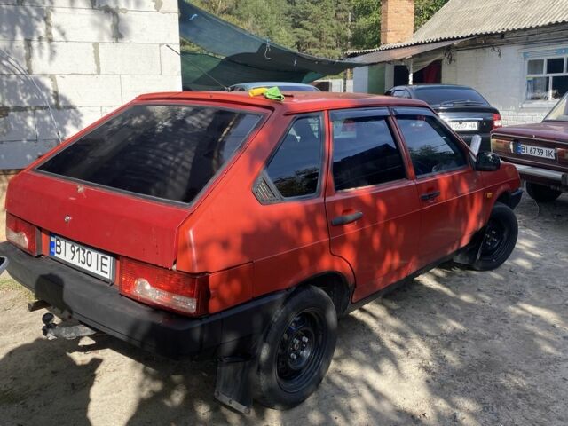 Красный ВАЗ 2109, объемом двигателя 1.5 л и пробегом 106 тыс. км за 858 $, фото 1 на Automoto.ua