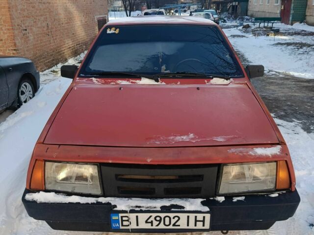 Красный ВАЗ 2109, объемом двигателя 1.3 л и пробегом 380 тыс. км за 349 $, фото 1 на Automoto.ua