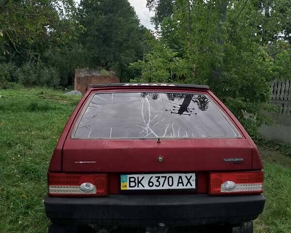 Красный ВАЗ 2109, объемом двигателя 1.5 л и пробегом 40 тыс. км за 650 $, фото 1 на Automoto.ua