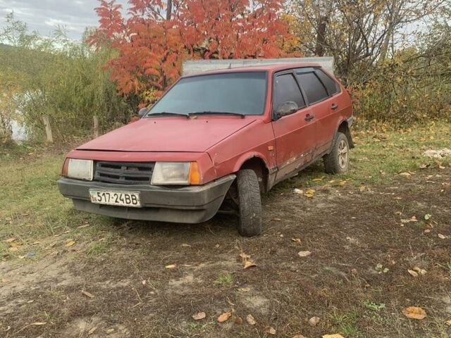 Красный ВАЗ 2109, объемом двигателя 1.5 л и пробегом 120 тыс. км за 648 $, фото 1 на Automoto.ua