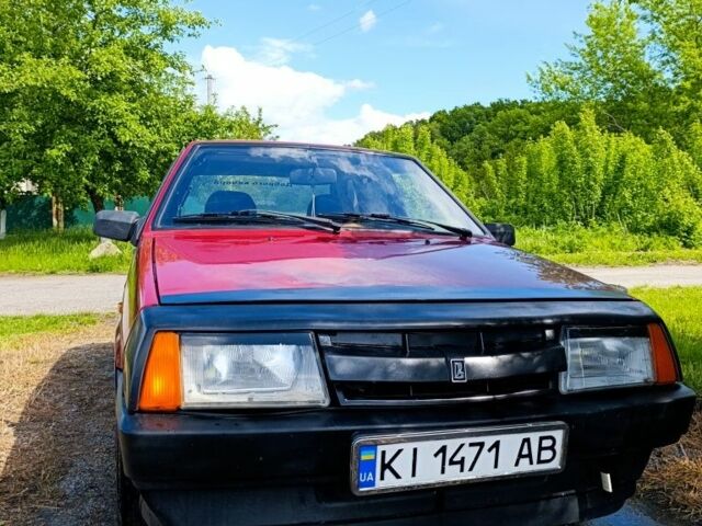 Красный ВАЗ 2109, объемом двигателя 1 л и пробегом 8 тыс. км за 800 $, фото 1 на Automoto.ua