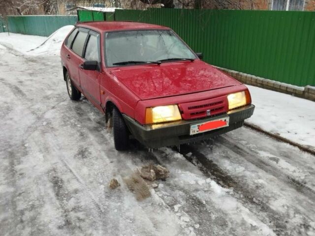 Красный ВАЗ 2109, объемом двигателя 1.3 л и пробегом 210 тыс. км за 600 $, фото 1 на Automoto.ua