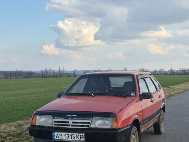Красный ВАЗ 2109, объемом двигателя 1.5 л и пробегом 80 тыс. км за 550 $, фото 1 на Automoto.ua