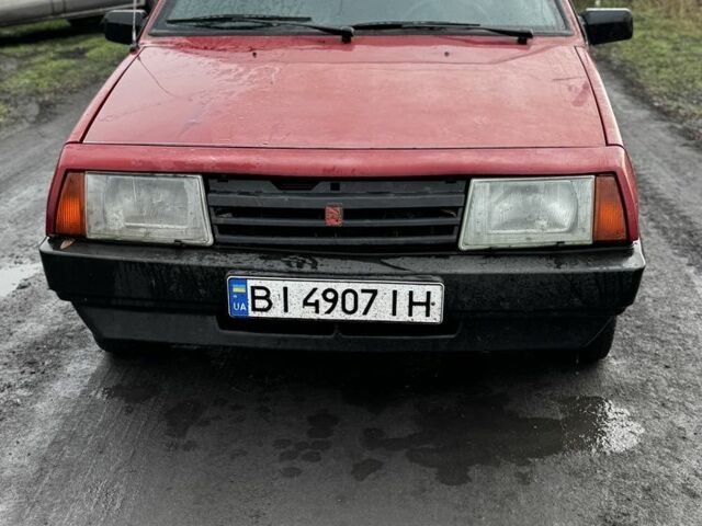 Красный ВАЗ 2109, объемом двигателя 1.3 л и пробегом 77 тыс. км за 996 $, фото 1 на Automoto.ua