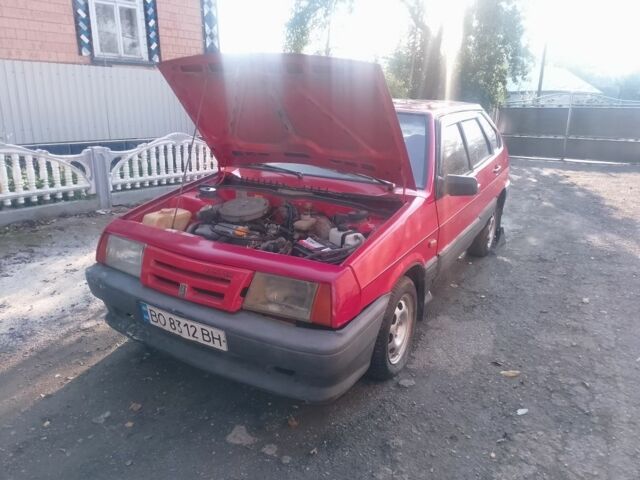 Красный ВАЗ 2109, объемом двигателя 1.3 л и пробегом 99 тыс. км за 600 $, фото 1 на Automoto.ua