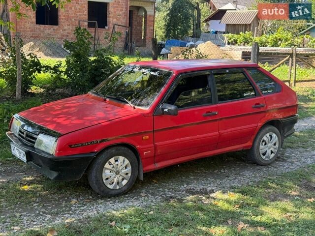 Красный ВАЗ 2109, объемом двигателя 1.3 л и пробегом 93 тыс. км за 650 $, фото 1 на Automoto.ua
