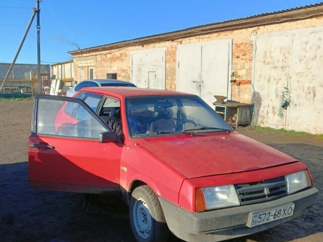 Красный ВАЗ 2109, объемом двигателя 1.5 л и пробегом 80 тыс. км за 546 $, фото 1 на Automoto.ua