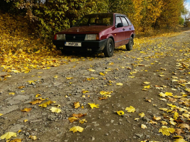 Красный ВАЗ 2109, объемом двигателя 1.29 л и пробегом 200 тыс. км за 1800 $, фото 1 на Automoto.ua