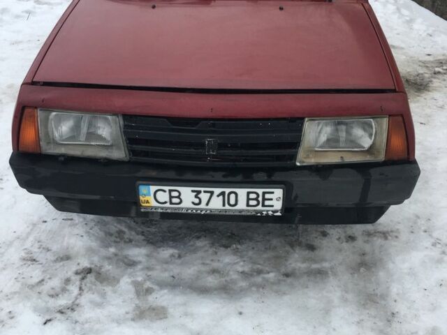 Красный ВАЗ 2109, объемом двигателя 1.3 л и пробегом 250 тыс. км за 600 $, фото 1 на Automoto.ua