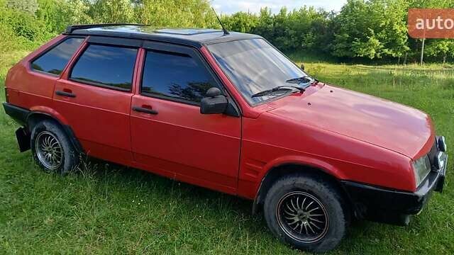 Красный ВАЗ 2109, объемом двигателя 1.3 л и пробегом 78 тыс. км за 1500 $, фото 1 на Automoto.ua