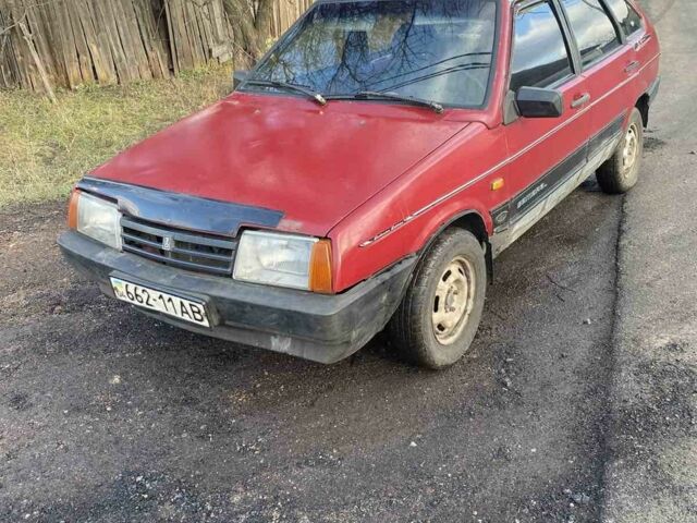 Красный ВАЗ 2109, объемом двигателя 1.5 л и пробегом 79 тыс. км за 624 $, фото 1 на Automoto.ua