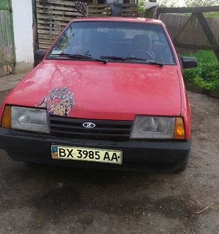Красный ВАЗ 2109, объемом двигателя 1.5 л и пробегом 365 тыс. км за 550 $, фото 1 на Automoto.ua