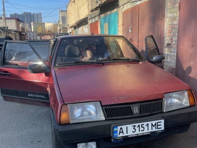 Красный ВАЗ 2109, объемом двигателя 1.5 л и пробегом 155 тыс. км за 1500 $, фото 1 на Automoto.ua