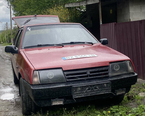 Красный ВАЗ 2109, объемом двигателя 1.5 л и пробегом 90 тыс. км за 1000 $, фото 1 на Automoto.ua