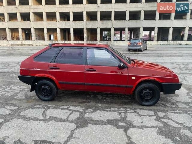 Красный ВАЗ 2109, объемом двигателя 1.3 л и пробегом 66 тыс. км за 650 $, фото 1 на Automoto.ua