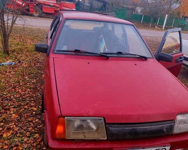 Красный ВАЗ 2109, объемом двигателя 1.29 л и пробегом 270 тыс. км за 1100 $, фото 1 на Automoto.ua